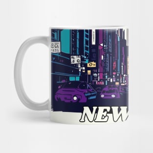 New york city street cityscape Mug